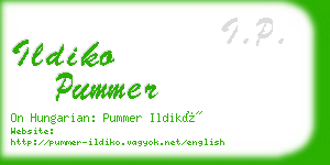 ildiko pummer business card